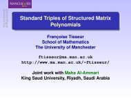 Standard Triples of Structured Matrix Polynomials - School of ...