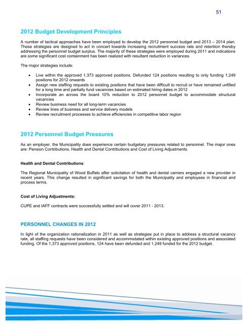 2012 approved budget and financial plan - Regional Municipality of ...