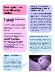 Your rights as a breastfeeding mother - Human Rights Commission