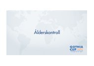 Ãlderskontroll - Gothia Cup