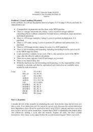 Problem 1: Loop Unrolling [18 points] In this problem, we will use the ...