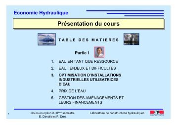 3. optimisation d'installations industrielles utilisatrices d'eau - BPE