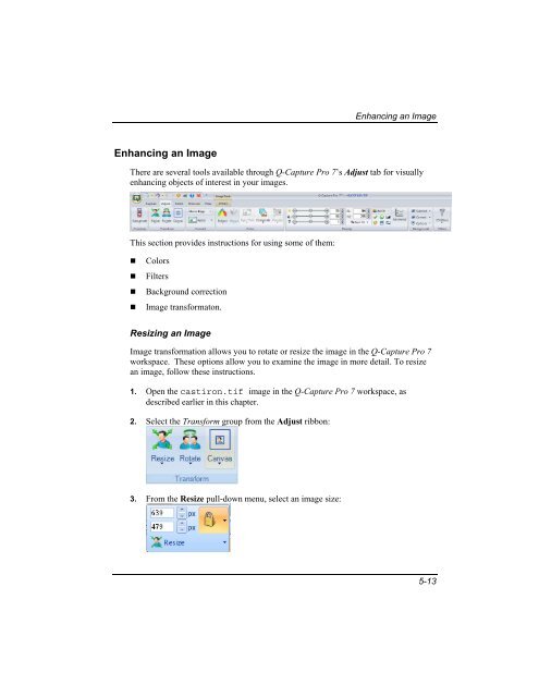 QCapture PRO 7 User Manual - QImaging