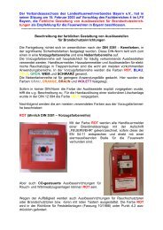 Farbliche Gestaltung von AuslÃ¶sestellen fÃ¼r Brandschutzeinrichtungen