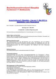 Ausschreibung - Bezirksfeuerwehrverband Oberpfalz