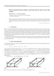 Plane constrained shear of single crystal strip with one and ... - ZARM