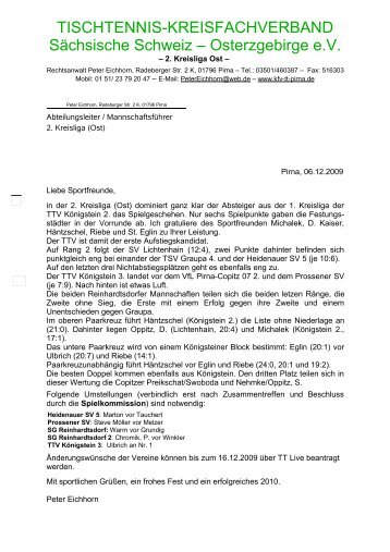 TISCHTENNIS-KREISFACHVERBAND Sächsische Schweiz - KFV ...