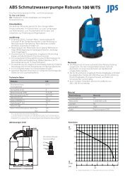 ABS Schmutzwasserpumpe Robusta 100 - Jucknieß Pumpen ...