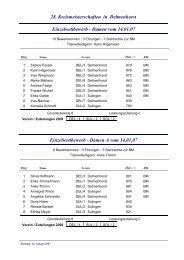 28. Kreismeisterschaften in Delmenhorst ... - SKV Delmenhorst