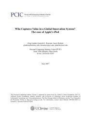 Who Captures Value in a Global Innovation System? The case of ...