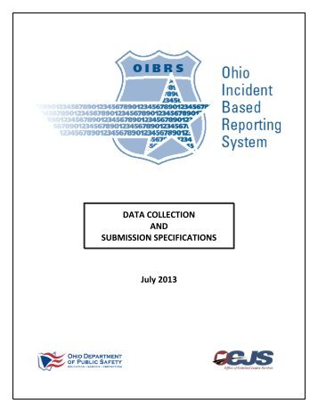 2013 OIBRS Data Specifications Manual - ODPS | Office of Criminal ...