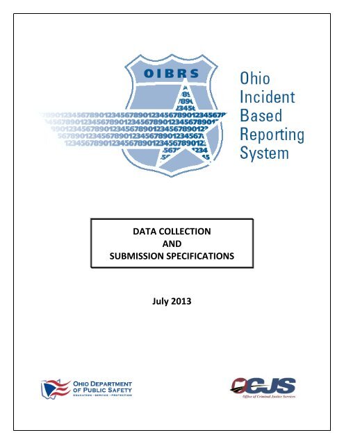 Coste C3 B1a - 2013 OIBRS Data Specifications Manual - ODPS | Office of Criminal ...