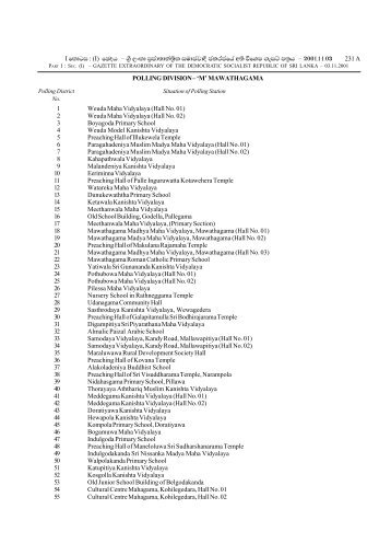 G 498 Elec. Gaz. (E) 5.p65 - Government of Sri Lanka