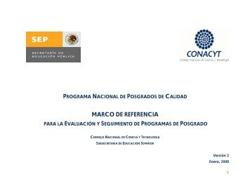 MARCO DE REFERENCIA - Conacyt