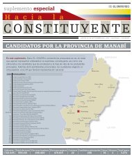 CANDIDATOS POR LA PROVINCIA DE MANABÍ