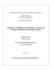 The Effects of Multinational Production on Wages and Working ...