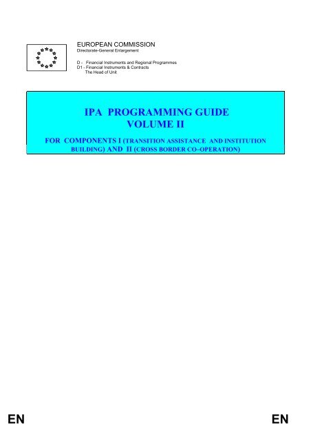 Ipa Component IPA Programming Guide Volume II: for Components I (Transition ...