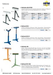 Rollböcke Rollbahnen - HPM Handels Shop