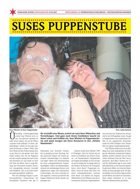 festivalzeitung nr. 07 / 22.06.2007 - 17. Internationale Schillertage