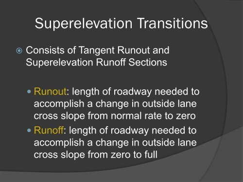 Design of Horizontal Curves