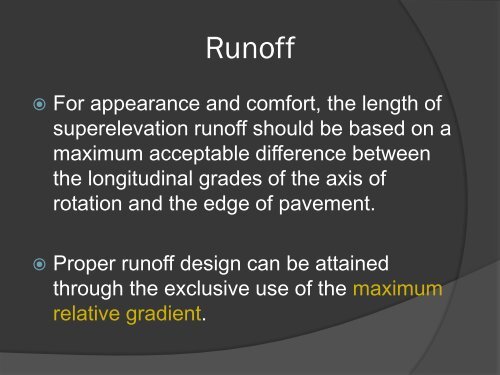 Design of Horizontal Curves