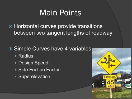 Design of Horizontal Curves