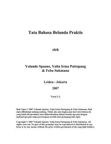 Tata Bahasa Belanda Praktis - Dutch Grammar