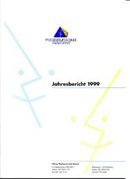 Jahresbericht 1999 - Ehemaligen-Vereinigung Pflegeberufsschule ...