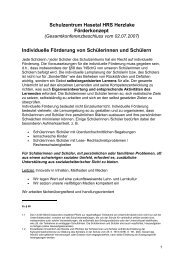 Schulzentrum Hasetal HRS Herzlake Förderkonzept Individuelle ...