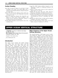 UPPER OCEAN VERTICAL STRUCTURE