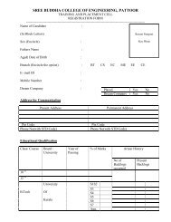 Placement Registration Scheme and Syllabus - Sree Buddha ...