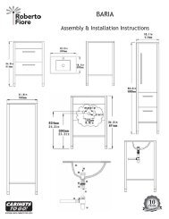 Assembly & Installation Instructions - Cabinets To Go