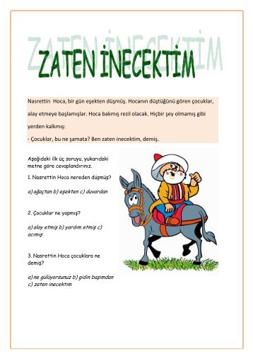 Nasrettin Hoca (Zaten Ä°necektim) (pdf, 107 KB)