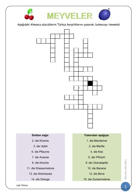 Meyveler 2 (Ä°ki Dilli Bulmaca) (pdf, 147 KB)