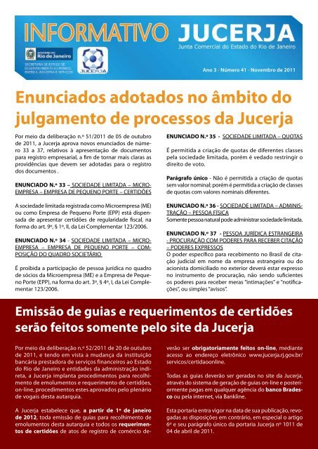 Informativo 41 Jucerja