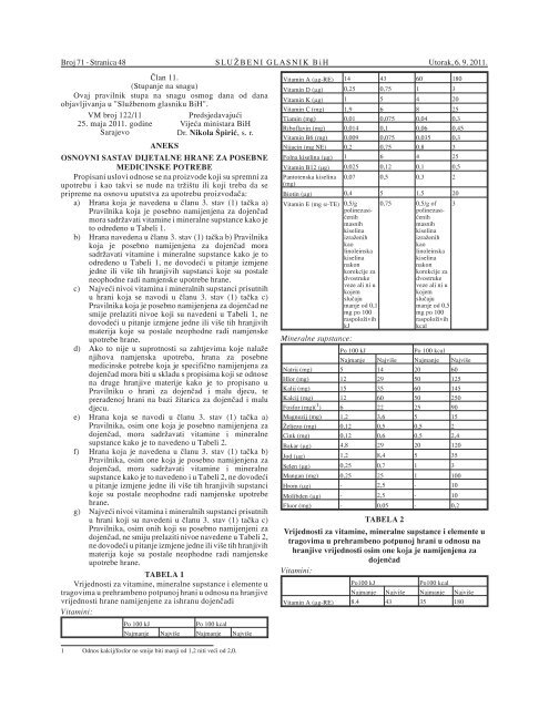 71 - JP NIO SluÅ¾beni list Bosne i Hercegovine