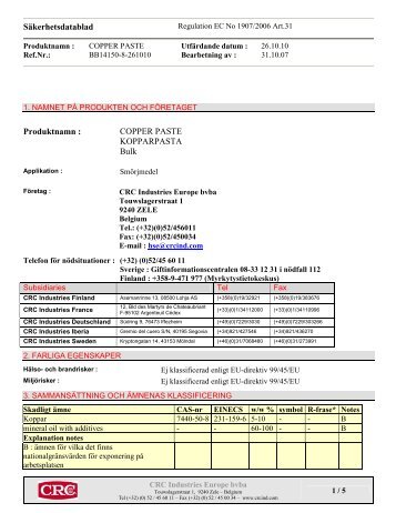 COPPER PASTE KOPPARPASTA Bulk - Duells