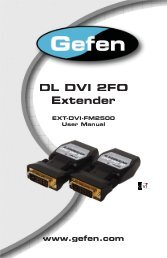 DL DVI 2FO Extender - Gefen