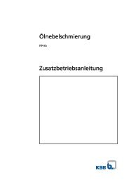 Ölnebelschmierung Zusatzbetriebsanleitung - KSB