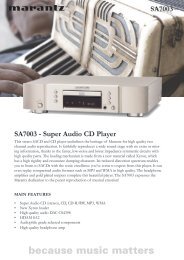 SA7003 - Super Audio CD Player SA7003 - Hifiexpert.eu