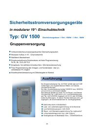 GfS GV 1500 - BBS Industriebatterien