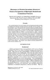 Dictionary of protein secondary structure - The Yang Zhang Lab