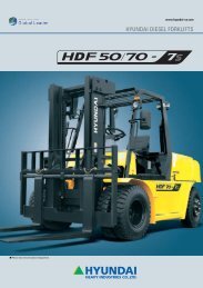 HDF50_70-7S brochure (en) - HYUNDAI DIESEL FORKLIFTS