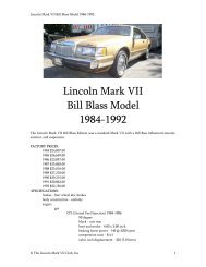 Bill Blass - The Lincoln Mark VII Club