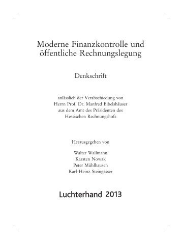 Die GrundsÃ¤tze ordnungsmÃ¤Ãiger staatlicher ... - wuestemann