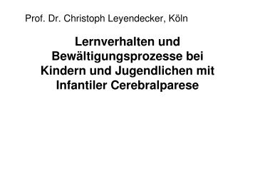 und Lernverhalten bei ICP - Kinderzentrum Mecklenburg