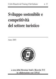 Sviluppo sostenibile e competitivitÃ  del settore turistico