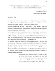 vivÃªncias subjetivas de psicÃ³logos em seu dia-a-dia de trabalho