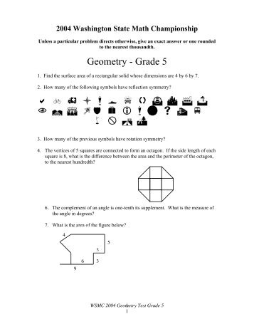 Geometry - Grade 5 a b h l m o p q u C F J N R S Zd e i m n s t v w x ...