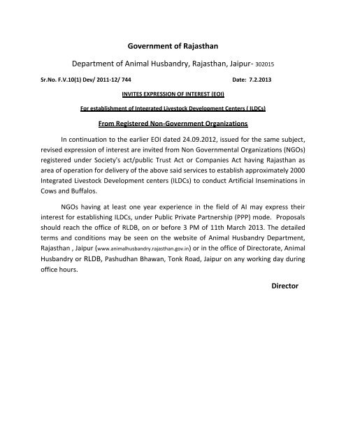 12-02-13 Invites Expression of Interest EOI for establishment of ... 12-02-13 Invites Expression of Interest EOI for establishment of ...